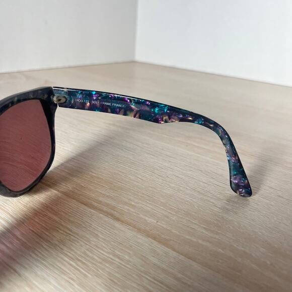 Vintage Givenchy Solaire Mod 122-305 Sunglasses FRAMES ONLY Multicolor France main image 4